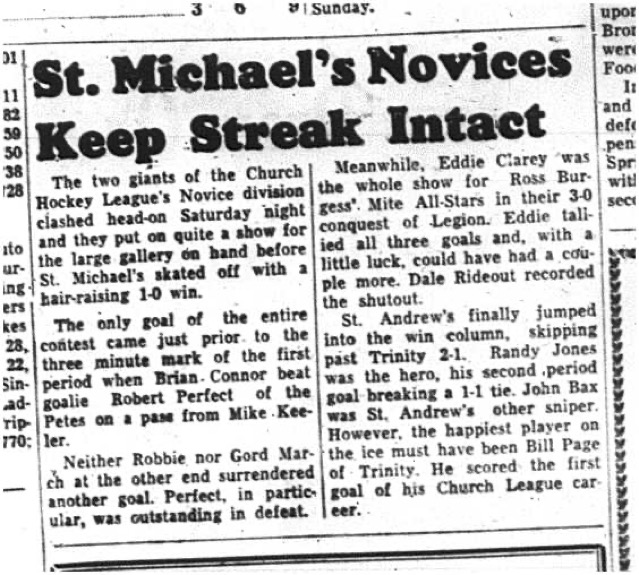 1964-12-02 Hockey - Boys - CCHL - St. Michaels - Novice Division