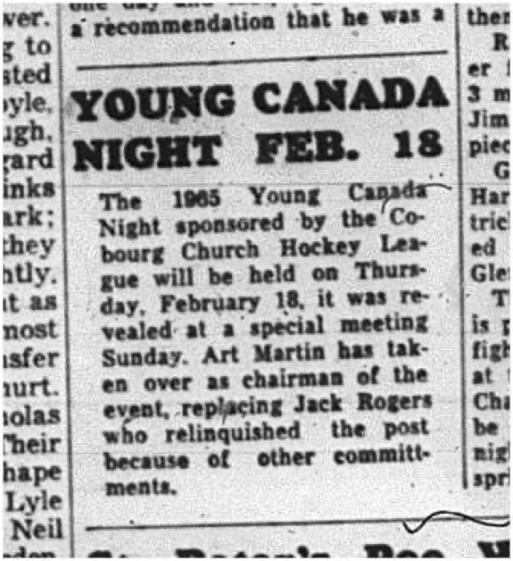 1964-12-02 Hockey - Boys -CCHL - Young Canada Night