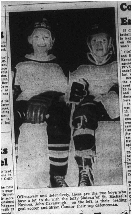1964-12-09  Hockey - Boys -CCHL- Brian Connor- John Cavanaugh