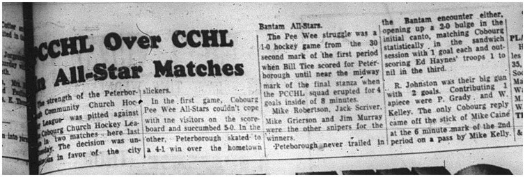 1964-12-09 Hockey - Boys - CCHL Vs. PCCHL - All-Stars
