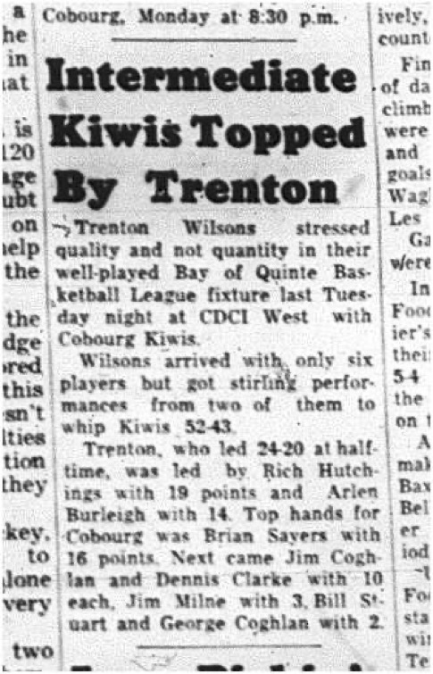 1964-12-09 School - Basketball - Boys - CDCI West - Kiwis Vs. Topped