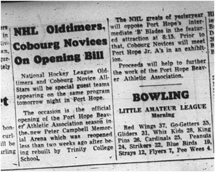 1964-12-16 Hockey - Boy - Cobourg Novice All-Stars - NHL Oldtimers (2)