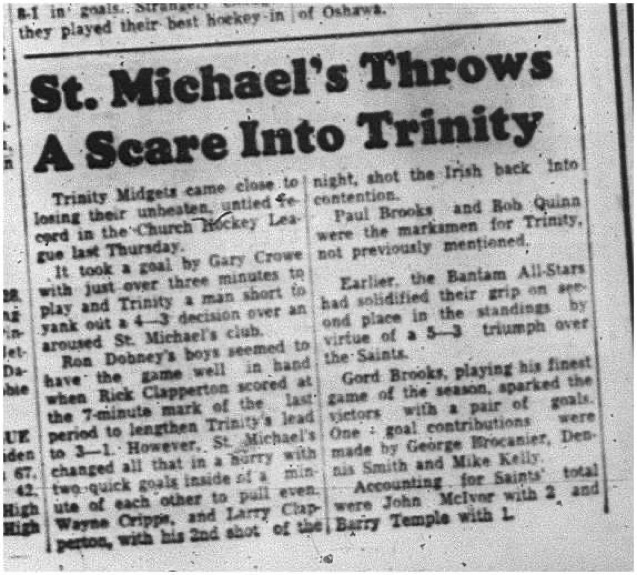 1964-12-16 Hockey - Boys - CCHL - St. Michaels Vs. Trinity