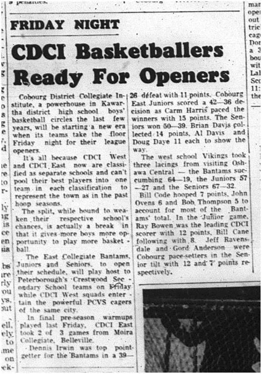 1964-12-16 School - Basketball - Boys - CDCI - Openers