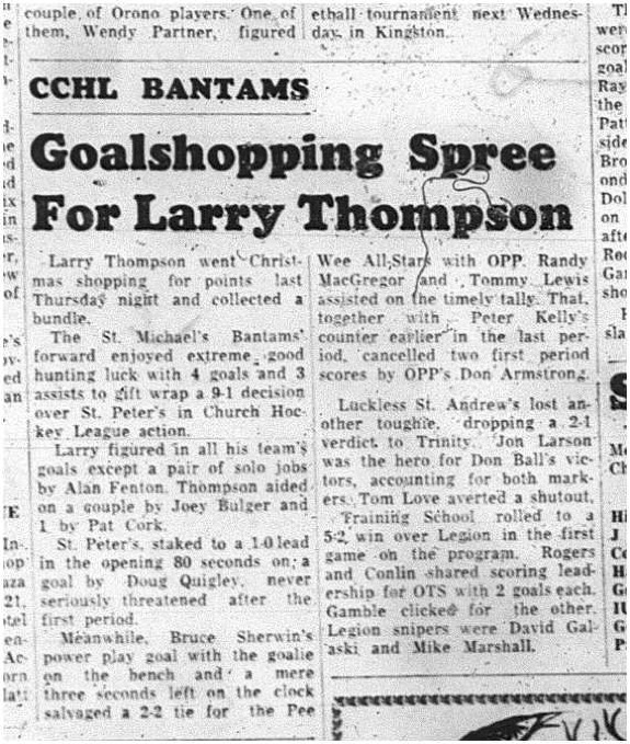 1964-12-23 Hockey - Boys - CCHL - St. Michaels Vs. St. Peters - Bantams