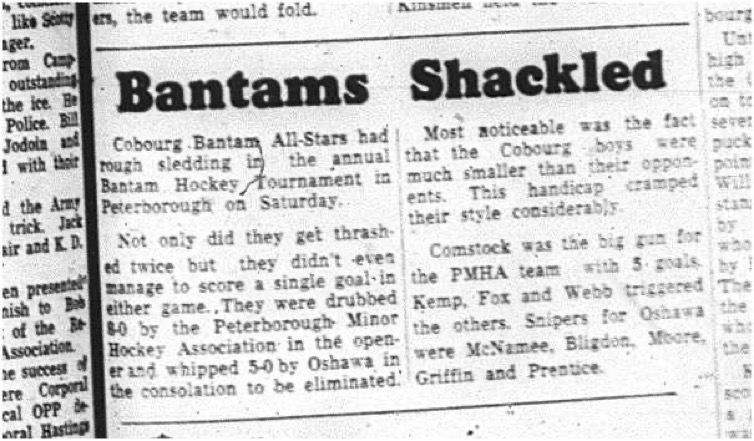 1964-12-30 Hockey - Boys - Cobourg Bantam All-Stars - Bantam Tournament - Peterborough