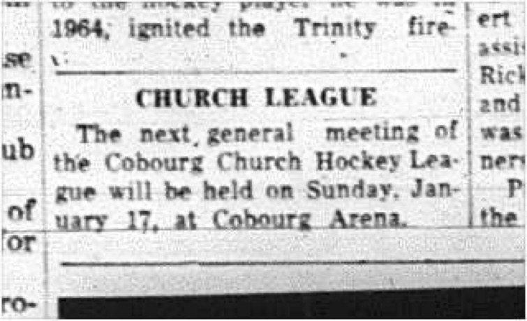 1965-01-06 Hockey - Boys - CCHL - General Meeting