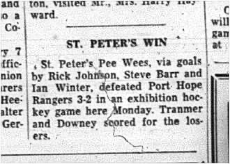 1965-01-06 Hockey - Boys - CCHL - St. Peters - Peewees