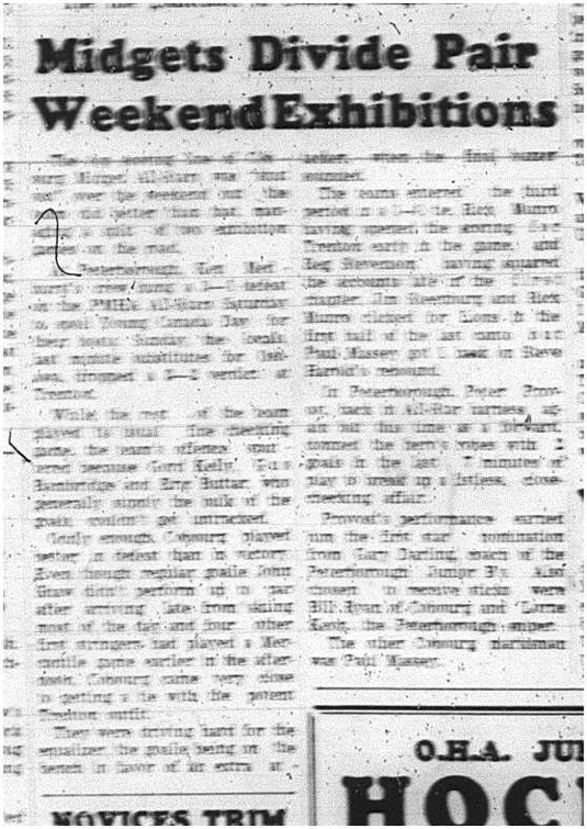 1965-01-27 Hockey - Boys - Midget All-Stars - Weekend Exhibition