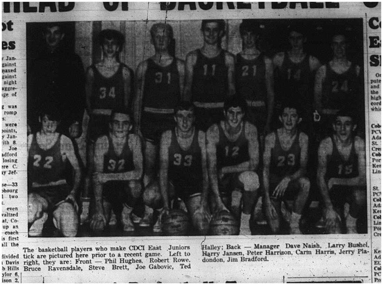 1965-01-27 School - Basketball - Boys - CDCI East - Juniors