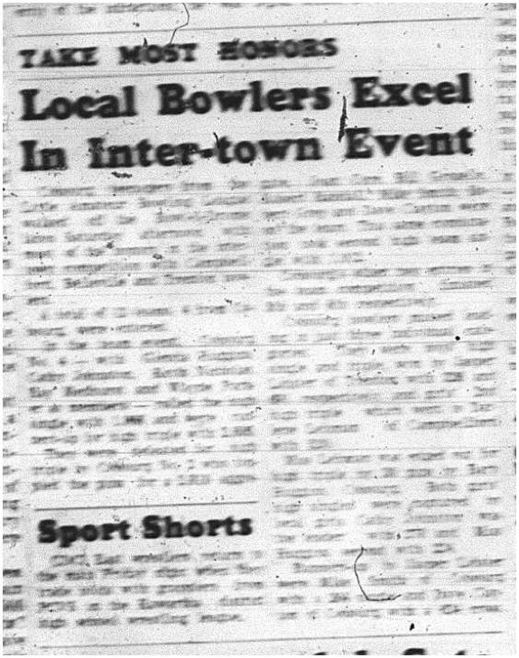 1965-02-02 Bowling - Cobourg Bowling League - Inter-Town Event