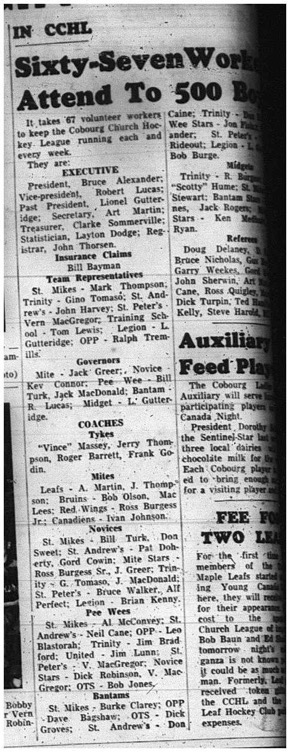 1965-02-17 Hockey - Boys - CCHL - Sixty Sevn Volunteers