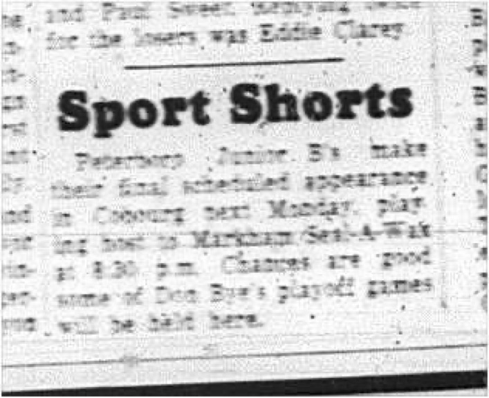 1965-02-17 Hockey - Boys - Peterborough Junior Bs Vs. Markham - Cobourg