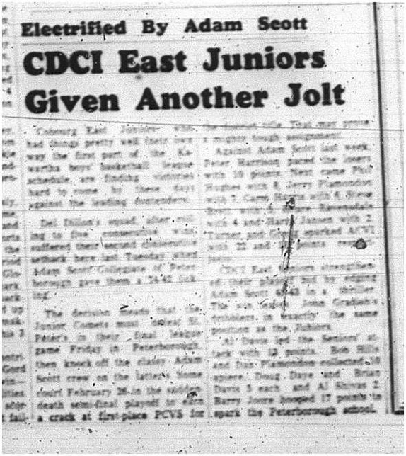 1965-02-17 School - Basketball - Boys - CDCI East Vs. Adam Scott