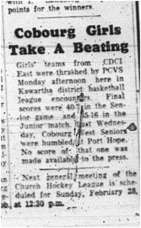 1965-02-17 School - Basketball - Girls - CDCI East Vs. PCVS