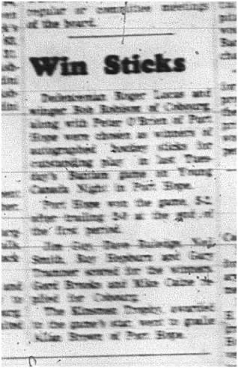 1965-02-24 Hockey - Boys - CCHL - Young Canada Night - Win Sticks