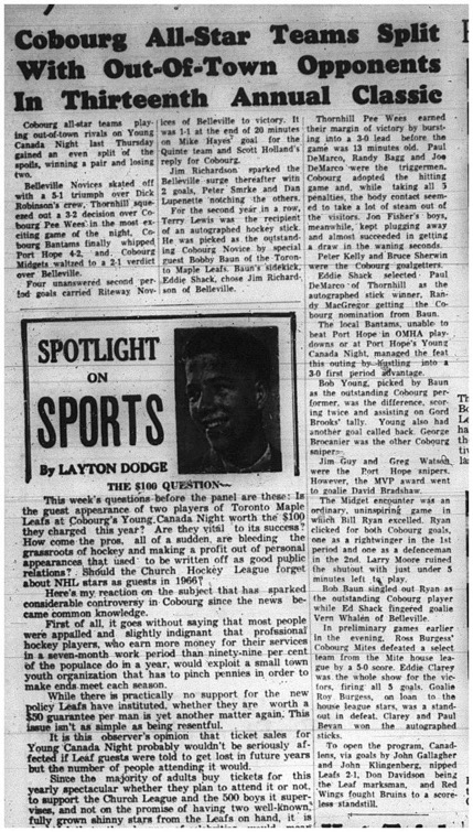 1965-02-24 Hockey - Boys - CCHL - Young Canada Night