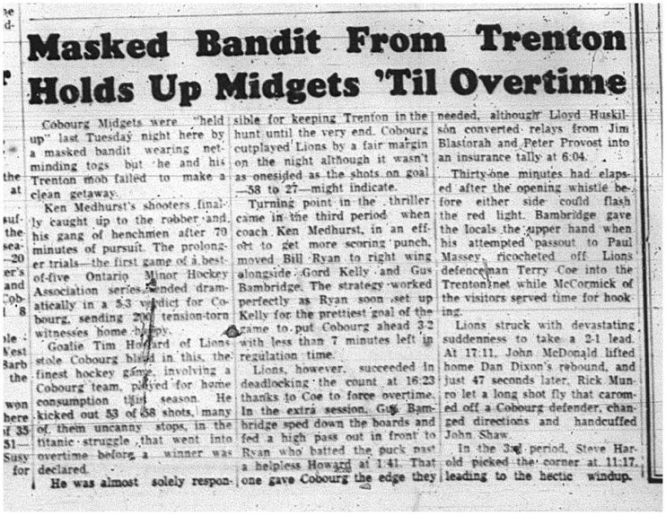 1965-02-24 Hockey - Boys - Cobourg Midgets Vs. Trenton