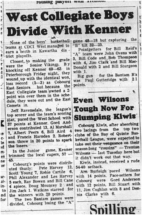 1965-02-24 School - Basketball - Boys - CDCI West Vs. Kenner