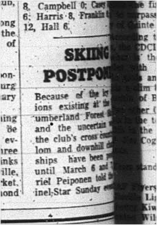1965-02-24 Skiing - Mixed -Northumberland Forest Ski Club - Postponed