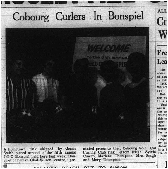 1965-03-03 Curling - Ladies - Cobourg Golf and Curling Club - Jell-O Bonspiel