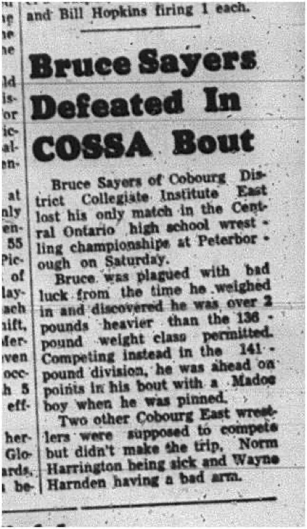 1965-03-03 School - Wrestling - Boys - COSSA - Bruce Sayers