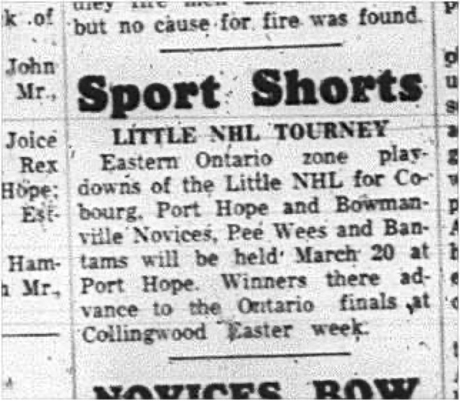 1965-03-10 Hockey - Boys - Little NHL - Sport Shorts