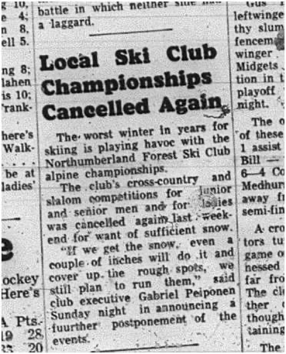 1965-03-10 Skiing - mixed - Northumberland Forest Ski Club Alpine Championship