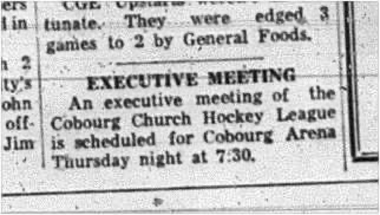 1965-03-17 Hockey - Boys - CCHL - Executive Meeting