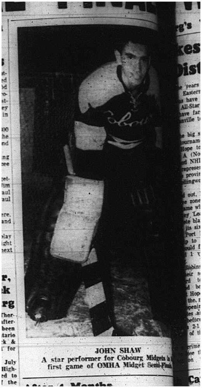 1965-03-24 Hockey - Boys - CCHL - Cobourg Midgets - OMHA Semi Finals - John Shaw