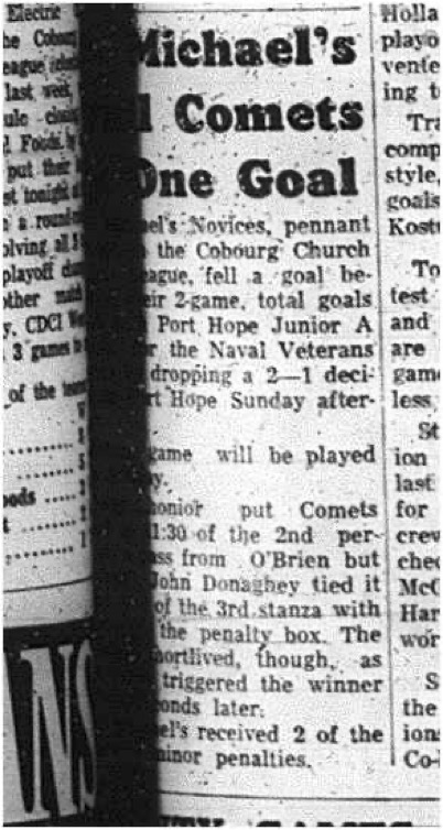 1965-04-07 Hockey - Boys - CCHL - St. Michaels