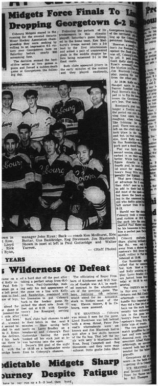 1965-04-21 Hockey - Boys - CCHL - Cobourg Midgets Vs. Georgetown - OMHA Championship