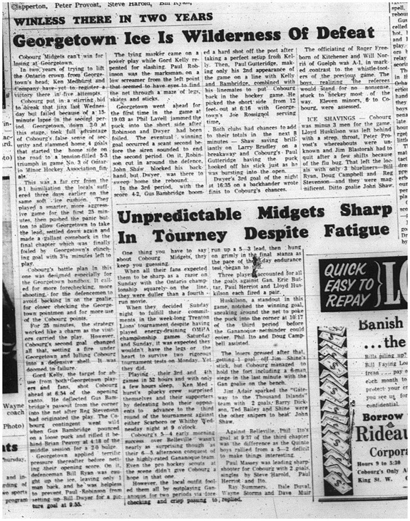 1965-04-21 Hockey - Boys - CCHL - Cobourg Midgets Vs. Georgetown