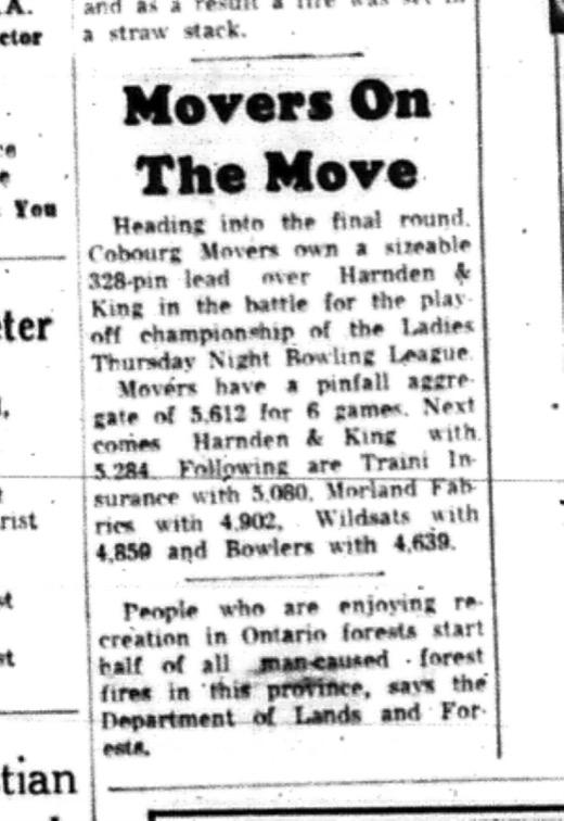 1965-04-28 Bowling - Ladies - Ladies Thursday Night Bowling League