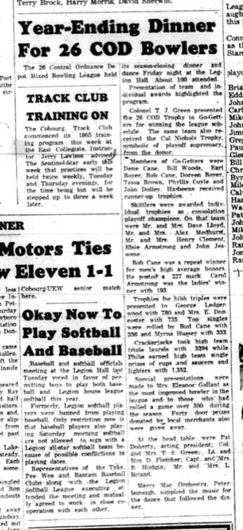 1965-05-05 Bowling - Mixed - Mixed Bowling League - Dinner