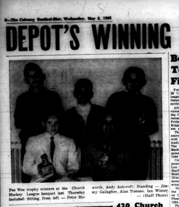 1965-05-05 Hockey - Boys - CCHL - Peewee Trophy