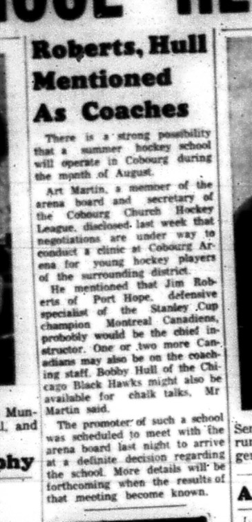 1965-05-12 Hockey - Boys - CCHL - Hockey School