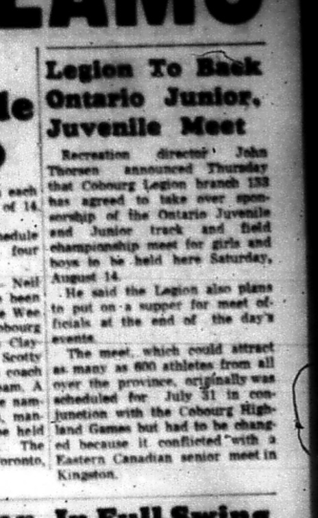 1965-05-12 Track and Field - Girls - Junior Track and Field Championship