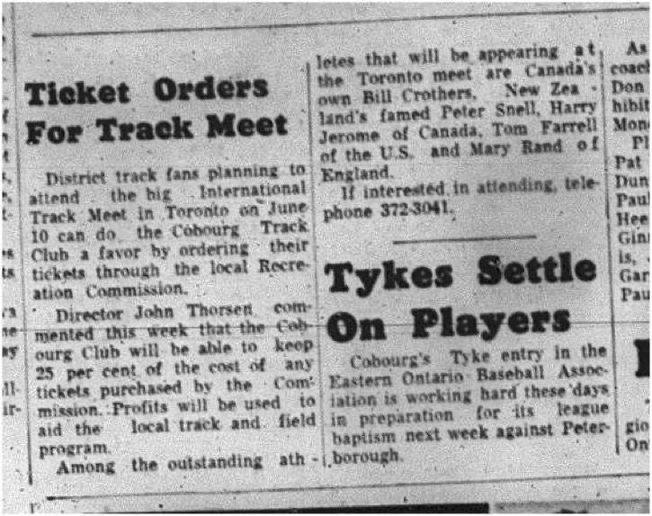 1965-05-19 Track and Field - mixed - Ticket Orders