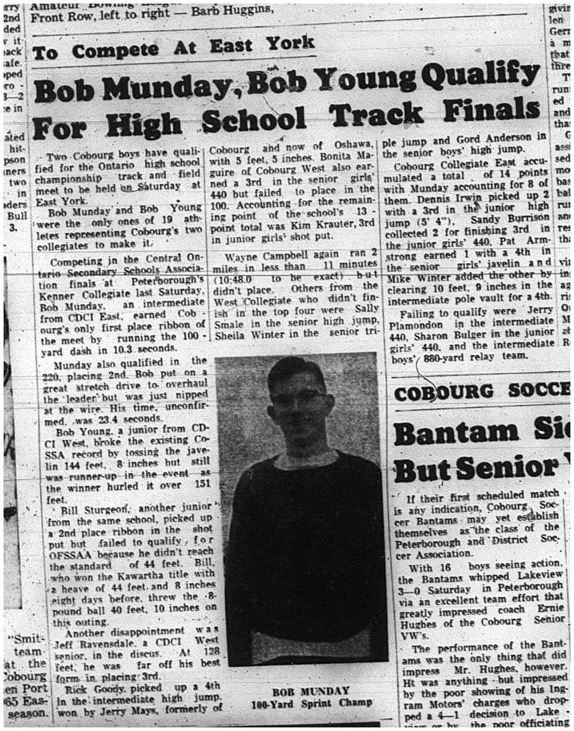1965-05-26 School - Track and Field - Mixed - Bob Munday - Bob Young