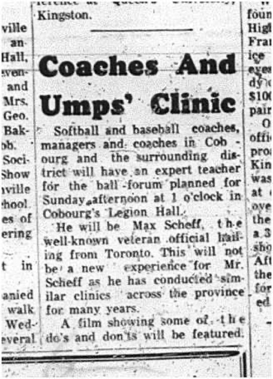 1965-05-26 Softball - Baseball - Coaches - Umpires Clinic