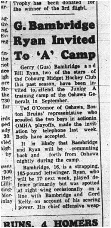 1965-06-02 Hockey - Boys - CCHL - Cobourg Midget Hockey Club