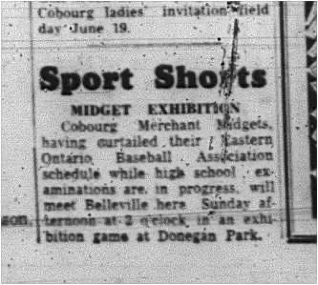 1965-06-09 Baseball - Boys - Cobourg Merchant Midgets - EOBA