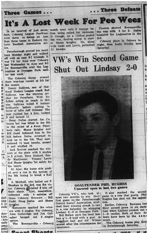 1965-07-07 Baseball - Boys - EOBA - Cobourg Legion Peewees 