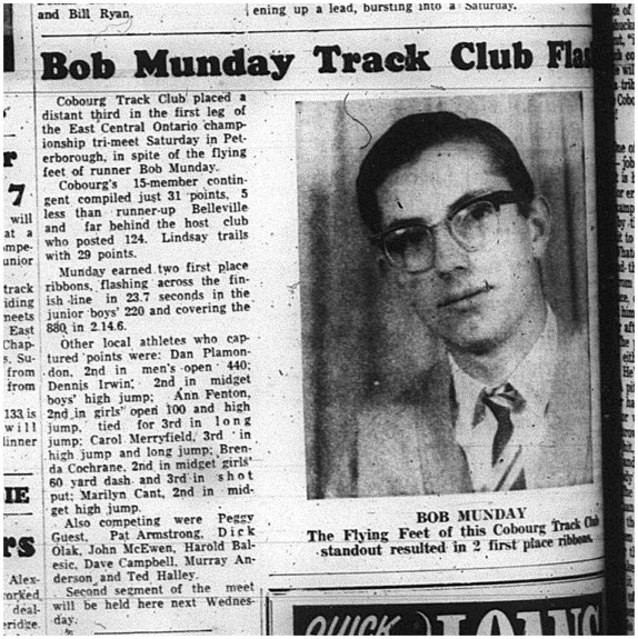 1965-07-14  Track and Field - Mixed - Cobourg Track Club - Bob Munday - Eastern Central Ontario Championship