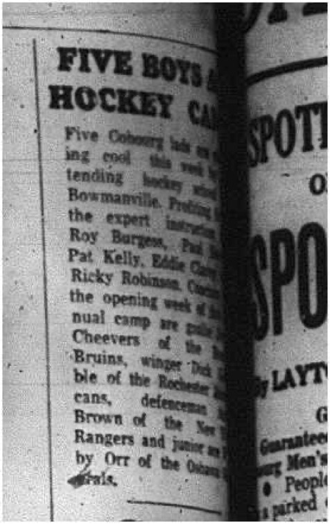 1965-07-21 Hockey - Boys - 5 Cobourg Boys