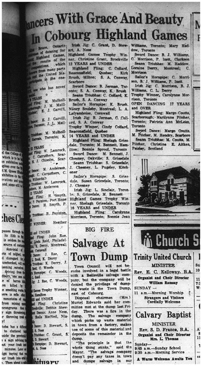 1965-08-18 Highland Games - Cobourg Highland Dance