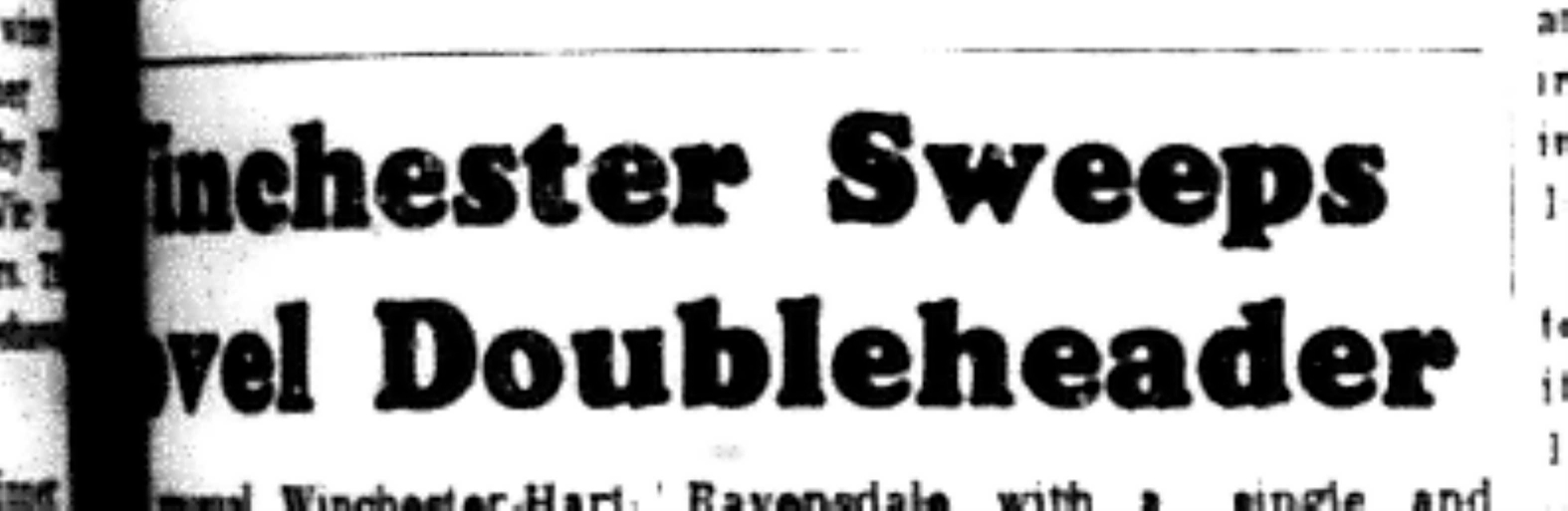 1965-08-18 Softball -Men-OASA-Cobourg Winchester Sweeps Double Header-A