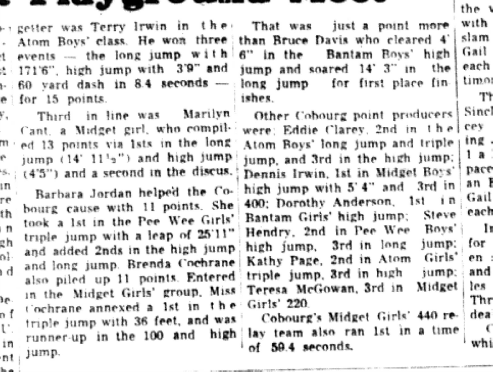 1965-08-25 Track & Field -Mixed -Cobourg Track Meet-C