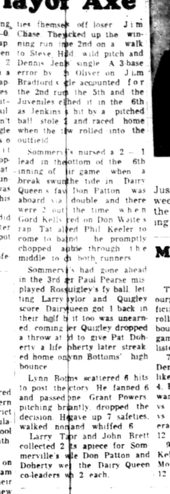 1965-09-08 Softball -Men-CMSL-Sommervilles and Hilliers Eliminated-C